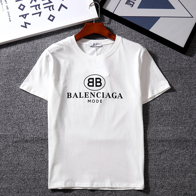 バレンシアガ balenciaga tシャツ 黒白 シンプル風 カジュアル 人気潮流