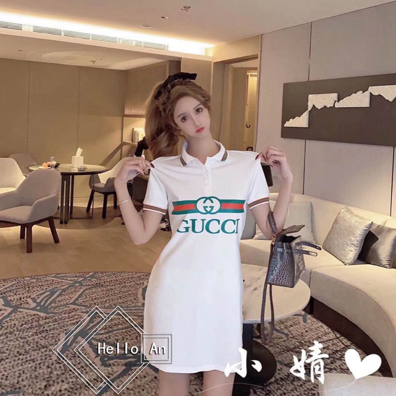 グッチ スカート 個性gucci 半袖Ｔシャツ 2色選べ ファッション